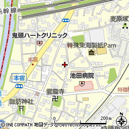 静岡県駿東郡長泉町本宿406周辺の地図
