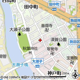愛知県名古屋市熱田区大瀬子町304周辺の地図