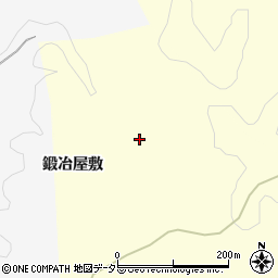愛知県豊田市御内町鍛冶屋敷周辺の地図