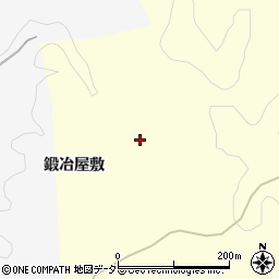 愛知県豊田市御内町（鍛冶屋敷）周辺の地図