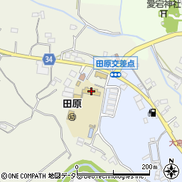 鴨川市立田原小学校周辺の地図