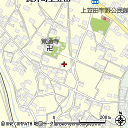 三重県いなべ市員弁町上笠田1931周辺の地図