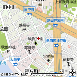 熱田区須賀町パーキング周辺の地図