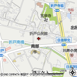 折戸公民館周辺の地図