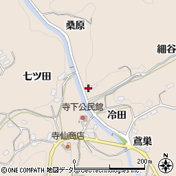 愛知県豊田市寺下町細谷周辺の地図
