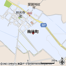 滋賀県東近江市梅林町周辺の地図