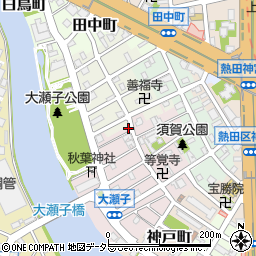 愛知県名古屋市熱田区大瀬子町302周辺の地図