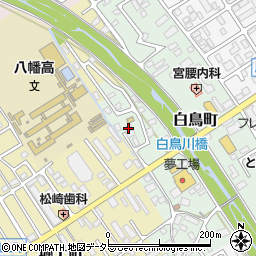 滋賀県近江八幡市白鳥町133周辺の地図