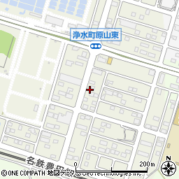 愛知県豊田市浄水町原山周辺の地図