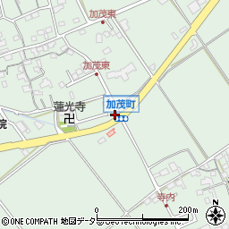 加茂町周辺の地図
