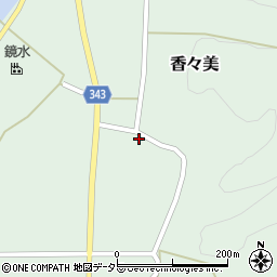 岡山県苫田郡鏡野町香々美721周辺の地図