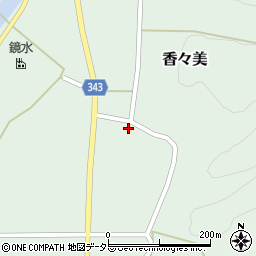 岡山県苫田郡鏡野町香々美722周辺の地図