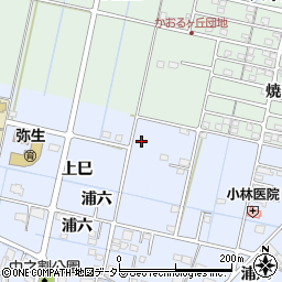 愛知県弥富市西中地町中島129周辺の地図