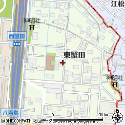 愛知県名古屋市港区東蟹田周辺の地図