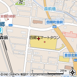 愛知県豊田市四郷町周辺の地図