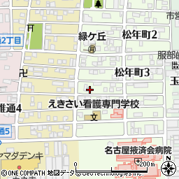愛知県名古屋市中川区松年町3丁目74周辺の地図