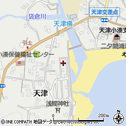 千葉県鴨川市天津174-21周辺の地図