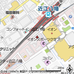 くらしサポートセンターしが　近江八幡周辺の地図