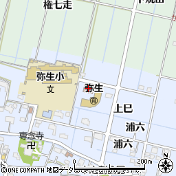 弥生児童館周辺の地図