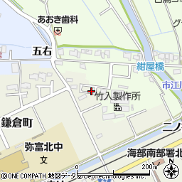 愛知県弥富市鎌倉町権右走周辺の地図