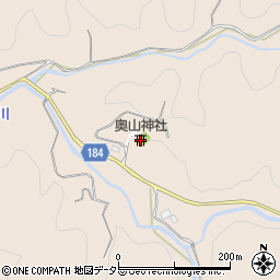 奥山神社周辺の地図