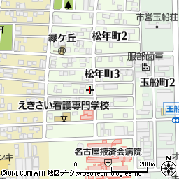 愛知県名古屋市中川区松年町3丁目77周辺の地図