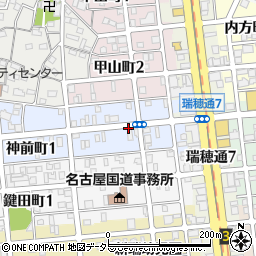 愛知県名古屋市瑞穂区神前町2丁目周辺の地図