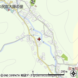 京都府京都市左京区大原草生町周辺の地図