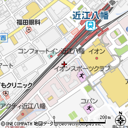 近江八幡南駐車場周辺の地図