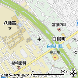 滋賀県近江八幡市白鳥町133-6周辺の地図