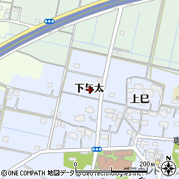 愛知県弥富市鯏浦町下与太周辺の地図