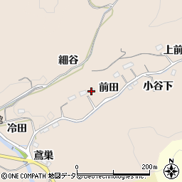 愛知県豊田市寺下町前田周辺の地図