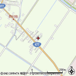 滋賀県近江八幡市野村町318周辺の地図