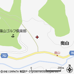 兵庫県丹波篠山市奥山414周辺の地図
