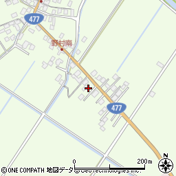 滋賀県近江八幡市野村町312周辺の地図
