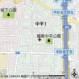 〒468-0014 愛知県名古屋市天白区中平の地図