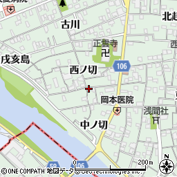 愛知県名古屋市中川区下之一色町中ノ切10周辺の地図