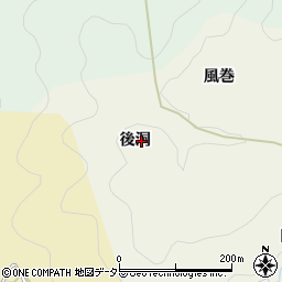 愛知県豊田市有洞町後洞周辺の地図