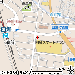 愛知県豊田市四郷町森前南周辺の地図