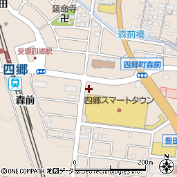愛知県豊田市四郷町（森前南）周辺の地図