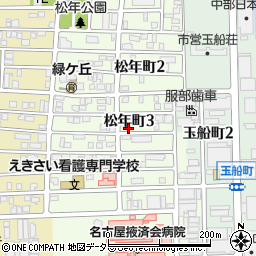 愛知県名古屋市中川区松年町3丁目51周辺の地図