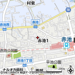 〒470-0125 愛知県日進市赤池の地図