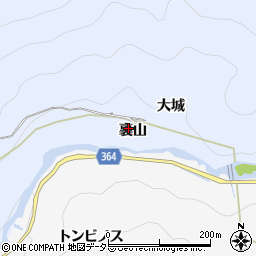 愛知県豊田市山谷町裏山周辺の地図