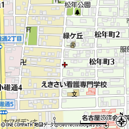 愛知県名古屋市中川区松年町3丁目45周辺の地図