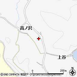 愛知県豊田市綾渡町高ノ沢周辺の地図