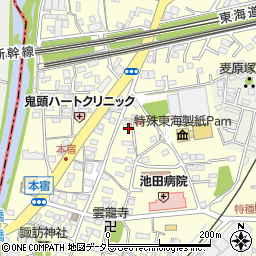 静岡県駿東郡長泉町本宿426-13周辺の地図
