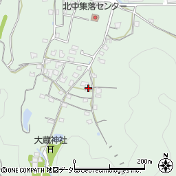 兵庫県丹波市柏原町北中242周辺の地図