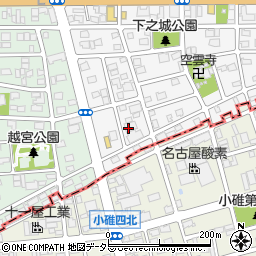 株式会社八神製作所　中川営業所周辺の地図