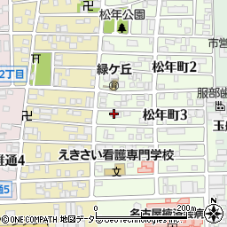 愛知県名古屋市中川区松年町3丁目42周辺の地図