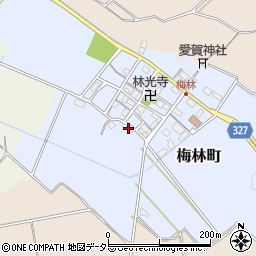 滋賀県東近江市梅林町608周辺の地図